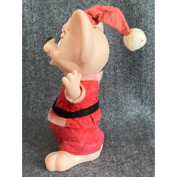VTG Niagara Plastics Topo Gigio Mr Mrs Santa Claus Mouse Coin Bank Hard Plastic - Picture 6 of 14